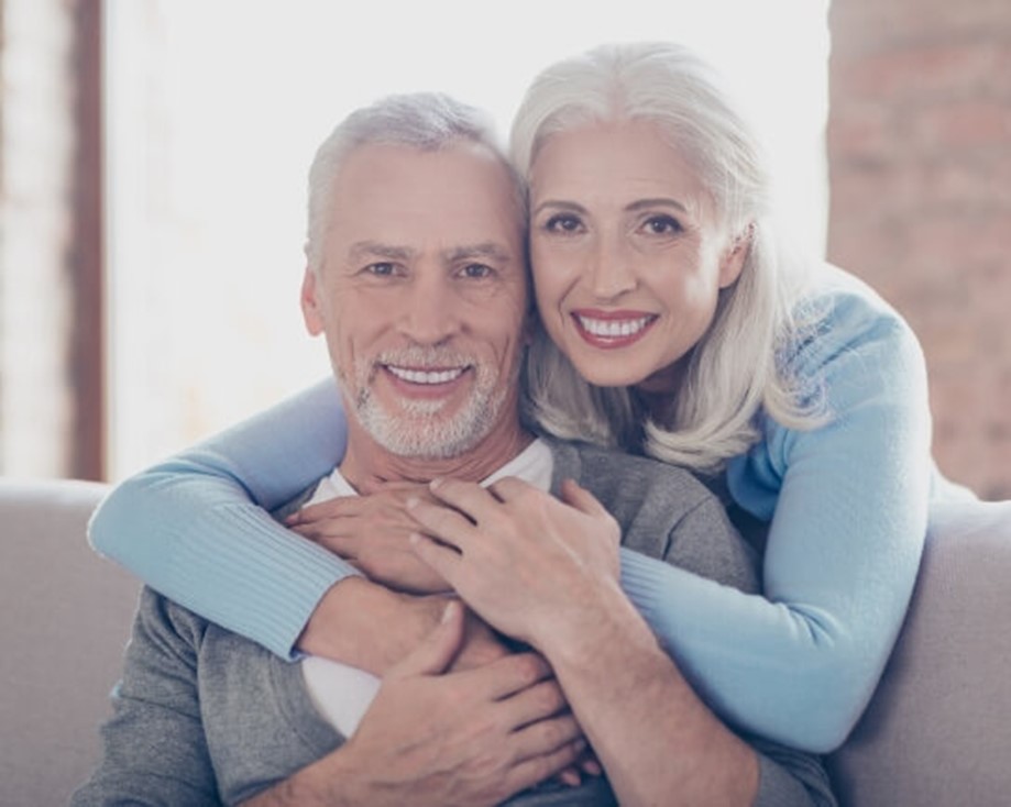 older couple smiling